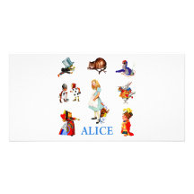 ALICE AND FRIENDS PHOTO GREETING CARD