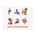 ALICE AND HER FRIENDS FROM WONDERLAND postcards