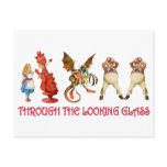 ALICE AND HER FRIENDS THROUGH THE LOOKING GLASS postcards