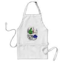 Alice and the Caterpillar Aprons
