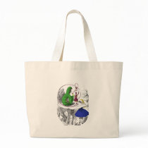 Alice and the Caterpillar Tote Bags