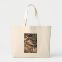 Alice and the Caterpillar Canvas Bags