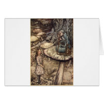 Alice and the Caterpillar Greeting Card