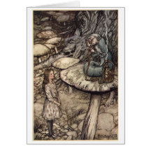 Alice and the Caterpillar Greeting Card