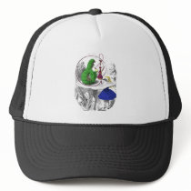 Alice and the Caterpillar Mesh Hat