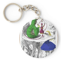 Alice and the Caterpillar Keychains