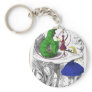 Alice and the Caterpillar Keychains