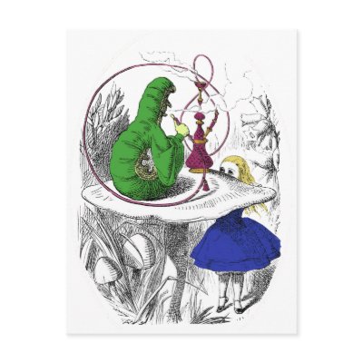 Alice and the Caterpillar Post Card by SinisterWear