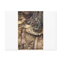 Alice and the Caterpillar Postcard