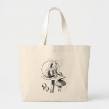 Alice and the Caterpillar Tote Bag