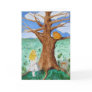 Alice and the Cheshire Cat Blank Greetings Card