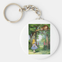 ALICE AND THE CHESHIRE CAT KEY CHAIN