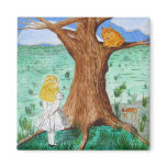 Alice and the Cheshire Cat Magnet