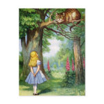 ALICE AND THE CHESHIRE CAT POST CARDS