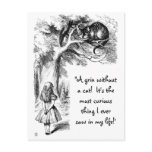 Alice and the Cheshire Cat postcards