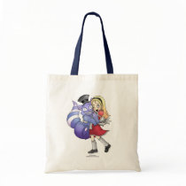 Alice and the Cheshire Cat Tote Bag