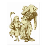 Alice and the Duchess Inked Sepia Postcards