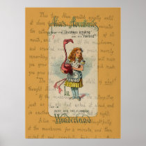 Alice and the Flamingo Print