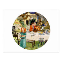 Alice and the Mad Hatter's Tea Party Postcards
