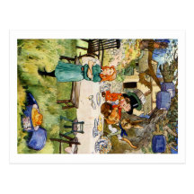 Alice and the Mad Hatter's Tea Party Postcards