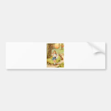 ALICE AND THE PIG BABY BUMPER STICKER