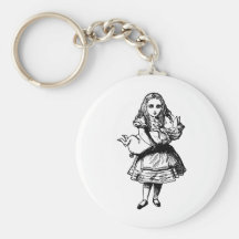 Alice and the Pig Baby Inked Black Key Chain
