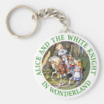 Alice and The White Knight in Wonderland Key Chains