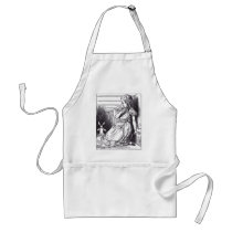 Alice and the White Rabbit aprons