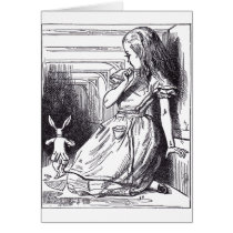 Alice and the White Rabbit cards