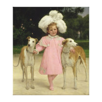 Alice Antoinette de la Mar, aged five canvas prints