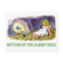 Alice at the bottom of the rabbit hole. postcards