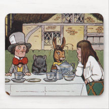 Alice at the Mad Tea Party Mousepads