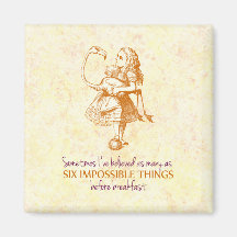 Alice au pays des merveilles magnets pour réfrigérateur