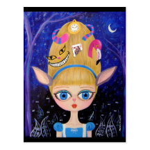 Alice au pays des merveilles carte postale