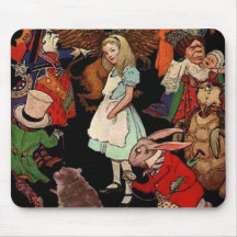 Alice au pays des merveilles tapis de souris