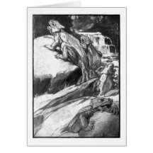 Alice B. Woodward: Permian Reptiles art card