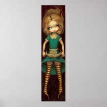 Alice Descending alice in wonderland Art Print
