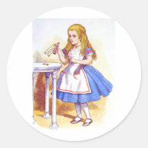 Alice Drinks Colour Sticker