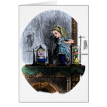 Alice et le psyché carte de vœux
