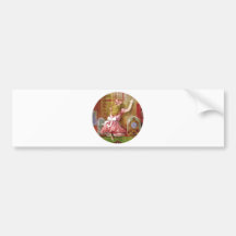 Alice FallsThrough The Mirror into Wonderland Bumper Sticker