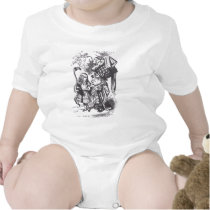 Alice, Flamingo and Duchess t-shirts