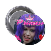 alice glass princess bb pinback buttons
