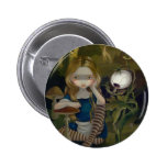 "Alice in a Bosch Landscape" Button