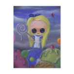 alice in candyland postcard