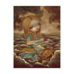 "Alice in the Pool of Tears" Postcard