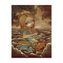 "Alice in the Pool of Tears" Postcard