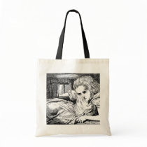 Alice in the White Rabbit's House Tote Bag