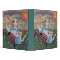 Alice in Wonderalnd Cute Fantasy Art Binder