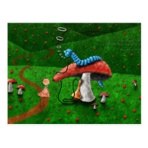 Alice in Wonderland - Advice From A Caterpillar Post Card