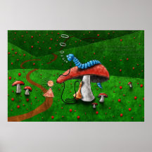 Alice in Wonderland - Advice From A Caterpillar Print